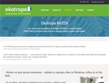 Tablet Screenshot of ekotrope.com